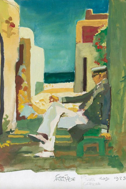 Hugo Pratt, Corto Maltese, la maison dorée de Samarkand, 1987. Courtoisie du Centre Pompidou