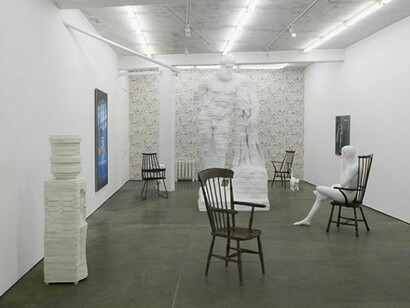 Matthew Darbsyshire. Bureau, Installation view, courtesy of Herald St, London