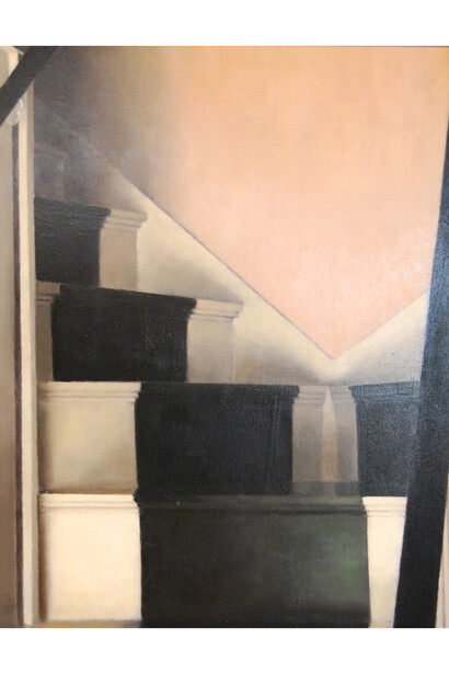 Stairs by Nick Patten - oil on Panel