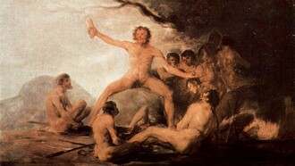 Francisco Goya, "Caníbales preparando a sus víctimas", óleo sobre lienzo, 1800-1805