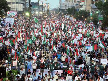 MQM gathers in solidarity with Mr. Altaf Hussain