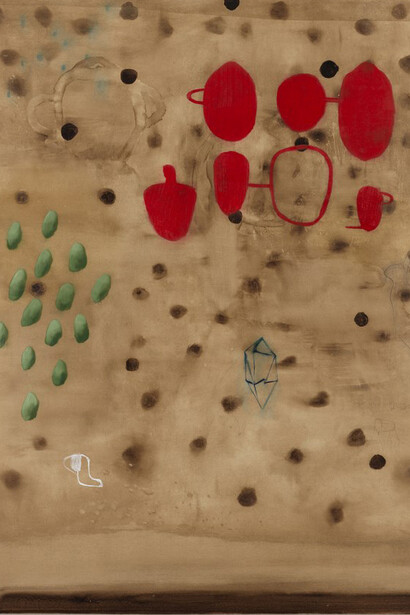 Mirko Baricchi, Humus #9, 2015, tecnica mista su tela, 180 x 150 cm, ph Dario Lasagni