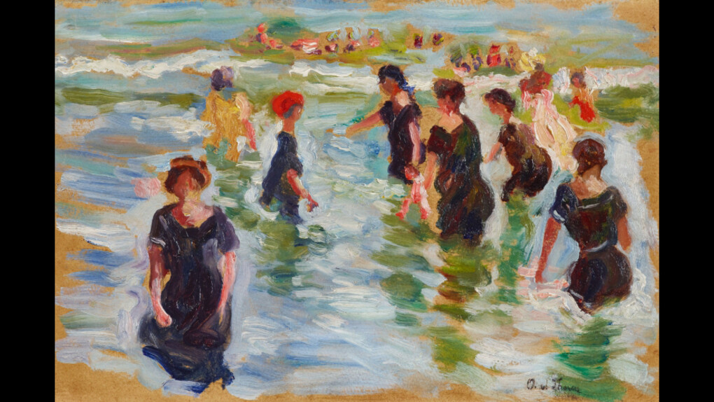 OTTO VON THOREN | Skizze zum Seebad bei Trouville | um 1880 © Leopold Museum, Wien