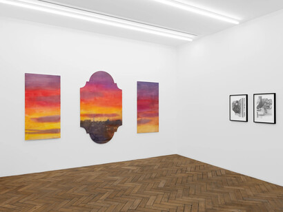 Marc Bauer, L’Avènement, January 2025, exhibition view. Courtesy of Galerie Peter Kilchmann