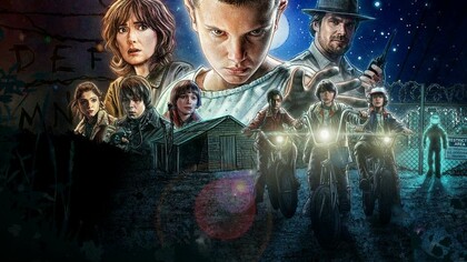 Cartel de la serie televisiva Stranger things