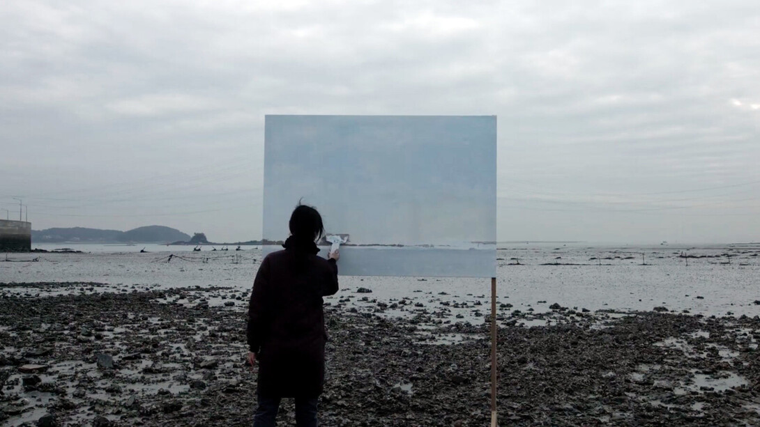 Sujin Lim, Landscape painting (still), 2019. Courtesy of the International Studio & Curatorial Program (ISCP)