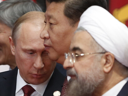 Vladimir Putin, Li Keqiang and Hassan Rouhani