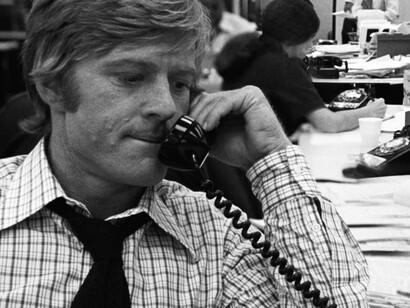Robert Redford en "Todos los hombres del presidente"