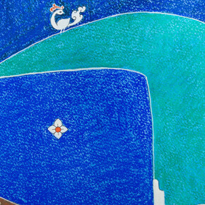 Channa Ekanayake, Temple pond, 2024. Courtesy of Aicon Contemporary