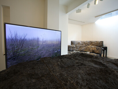 Installation view of Jim Woodall, 'Landscapes of Uncertainty' at Marsden Woo Project Space (2014) photo © Philip Sayer, courtesy of Marsden Woo Gallery, London  