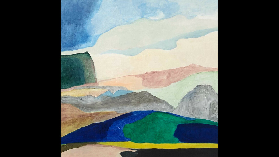 Jan Sebastian Koch, When It Rains (2019), egg Tempera on Linen, 80x80cm, £4,000
