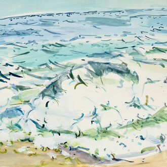 Baragona, Breaking on the edge ocean (detail), 2025. Courtesy of Bowery Gallery