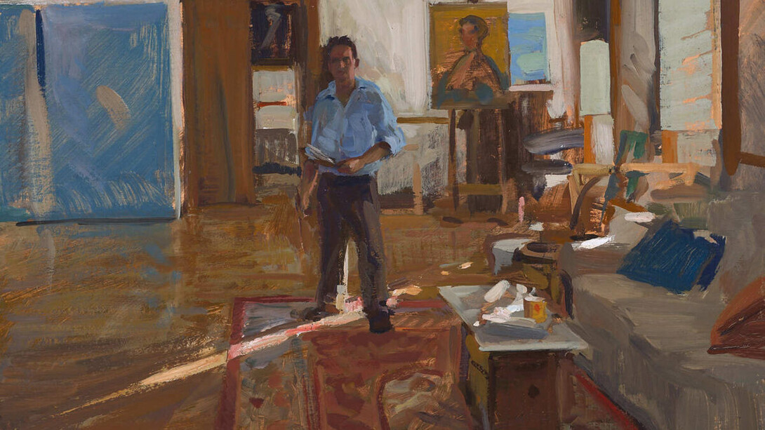 Marc Dalessio, Lockdown self-portrait, 2020. Courtesy of Grenning Gallery