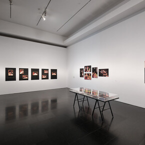 Coco Fusco, I learned to swim on dry land, exhibition view. Courtesy of Museu d'Art Contemporani de Barcelona