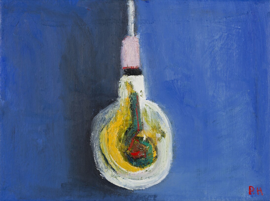 Paul Housley, Blue Room, 2015, Oil on Canvas, 30,5 x 40,5 cm, framed: 33 x 42,5 x 4 cm