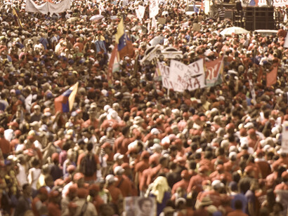 Manifestación a favor de Maduro