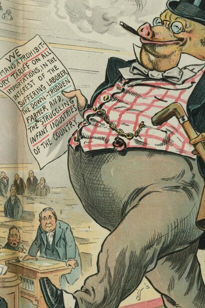 Detalle de "¡Ha regresado!", de J.S. Pughe, 1897