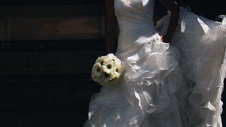 Una novia disfrutando de su gran día