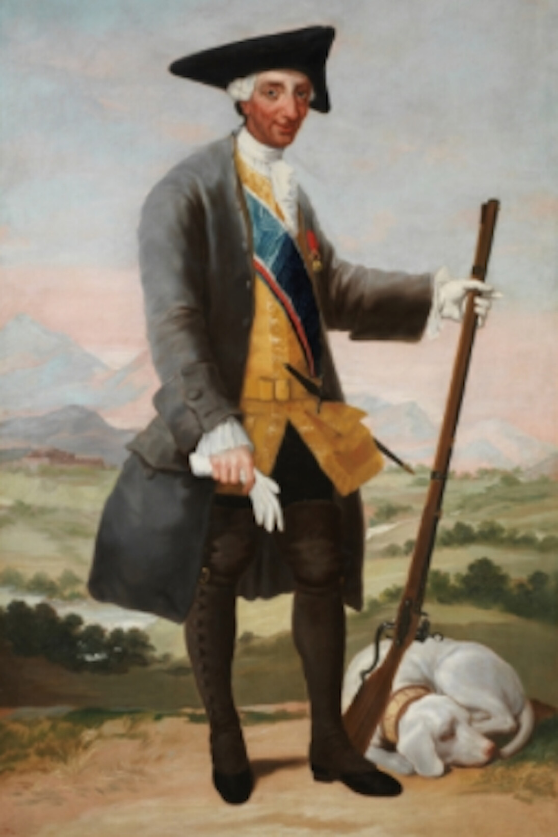 Carlos III, cazador de Francisco de Goya. Courtesy of Museo del Prado
