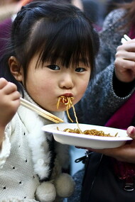 Spaghetti di riso in Cina