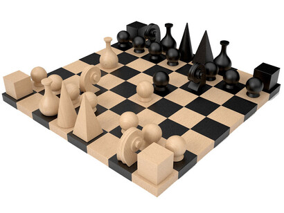 Juego de ajedrez diseñado por Man Ray