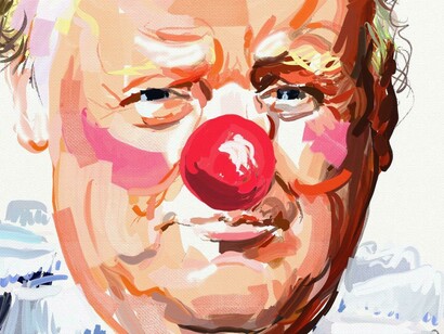 Eric Fischl. Trump Clown Full © Eric Fischl. Courtesy of Skarstedt