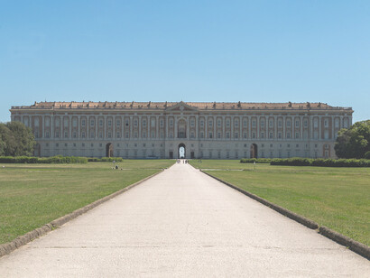 Panorámica del Palacio Real de Caserta, Italia