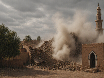 The street still exists, but the life that filled it has been erased