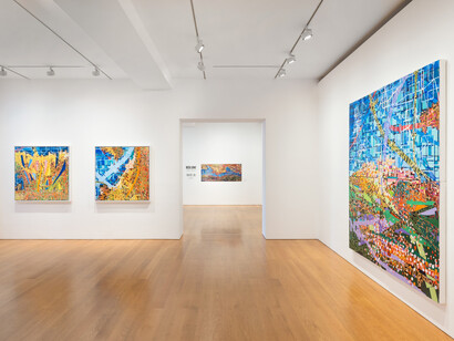 Rick Lowe, Harbour fragments, exhibition view. Courtesy of Gagosian