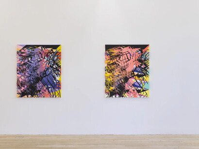 Christine Streuli, Upscape, exhibition view. Courtesy of Galerie Peter Kilchmann