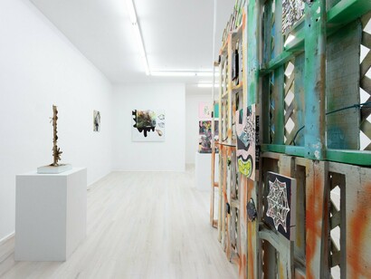 Installation View, Patrick Brennan, The Cage. Courtesy of Halsey McKay Gallery