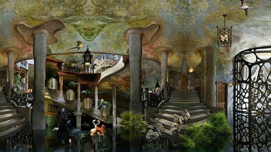 Jean-François Rauzier, Barcelone, La Pedrera, 2011, 150 x 250 cm, edition of 8