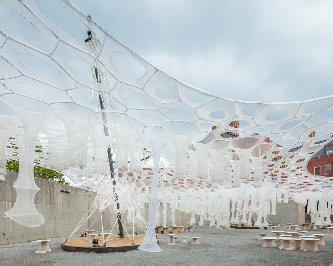 Lumen by Jenny Sabin Studio. Courtesy of MoMA PS1