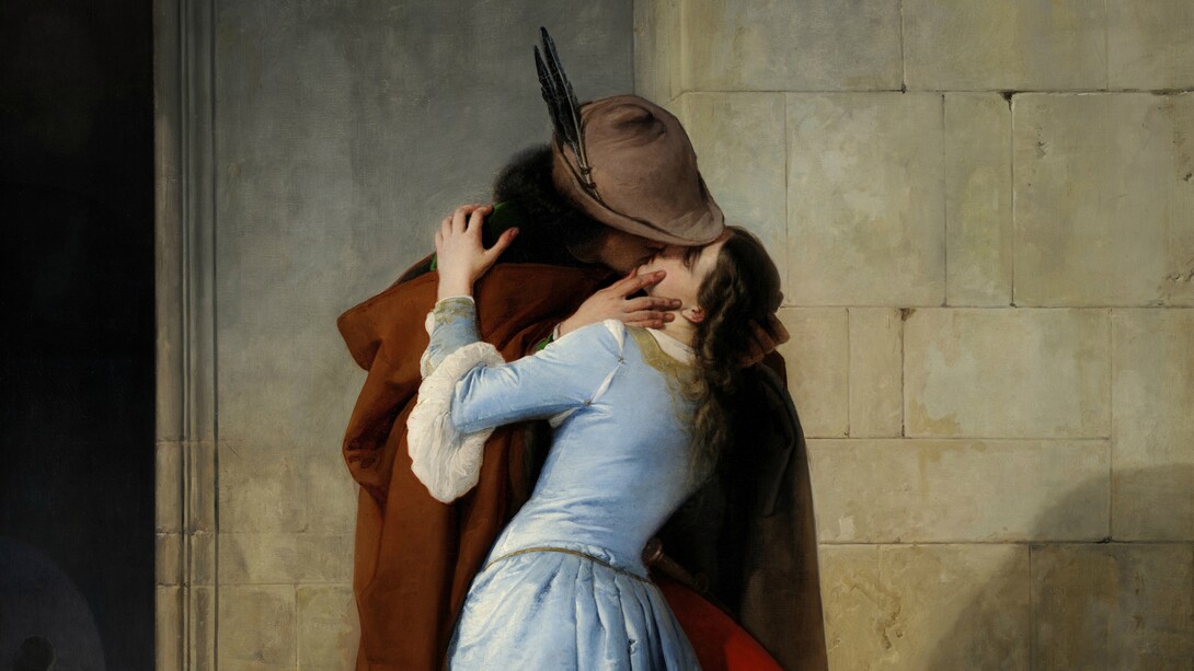 Francesco Hayez, Il bacio, 1859, Pinacoteca di Brera, Milano, Italia