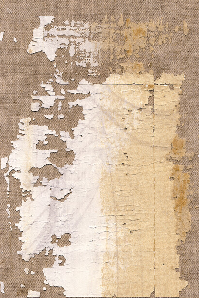 John Henderson, "Proof (wall rip, verso)", 2014, Dye sublimation on polyester, 193 x 132,1 x 3,8 cm / 76 x 52 x 1.5 inches, Courtesy Galerie Perrotin