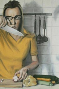 Vania Elettra Tam, Lacrime di coccodrillo, 2012. Olio su tela, 50x70 cm.