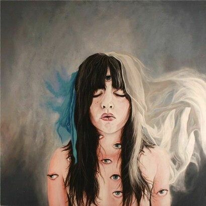 Alessandro Bulgarini, Apò-Kalyptèin. Olio su tela preparata – cm 100 x 100, 2012.