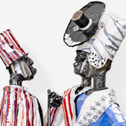 Sokari Douglas Camp, Free west indian dominicans (detail), 2025. Courtesy of October Gallery