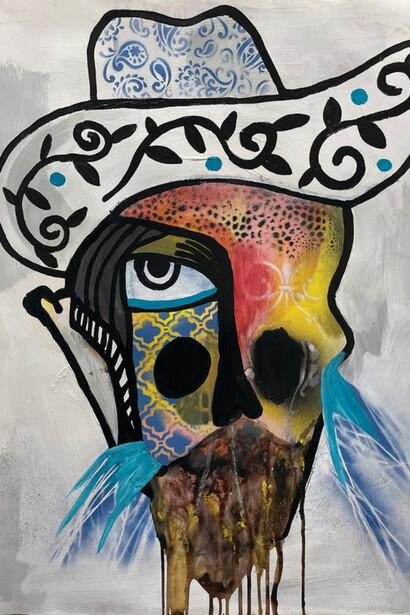 Ben Brough, Wanderin Skull. Courtesy of Bruno David Gallery