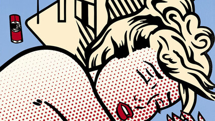 Roy Lichtenstein, Nude with Street Scene Painting