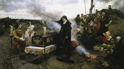 Juana I de Castilla, llamada «la Loca», ​ fue reina de Castilla de 1504 a 1555, y de Aragón y Navarra, desde 1516 hasta 1555