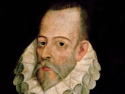 Retrato de Cervantes atribuido a Juan de Jáuregui: este retrato no ha sido autentificado, y en realidad no existe ningún retrato cuya autenticidad haya sido establecida
