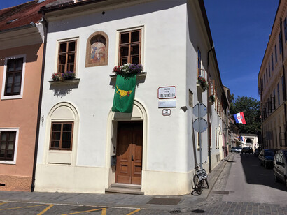 Don's house in the old centre of Zagreb, recently restored