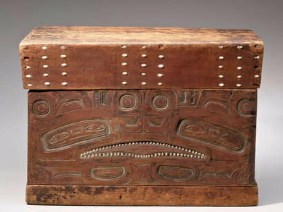 anonymous Tlingit artist, Chest; Alaska, ca. 18. Courtesy of Newark Museum