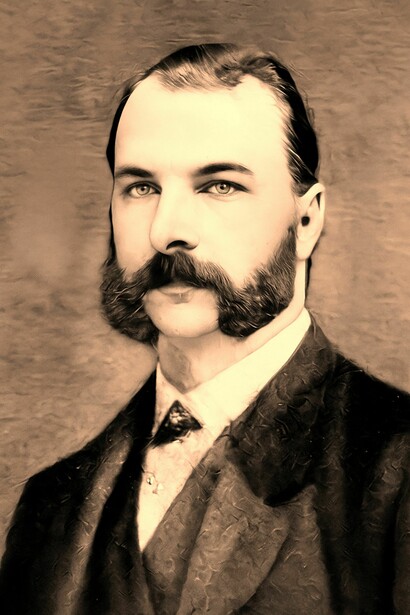 Karl Hoffmann, en la foto retocada