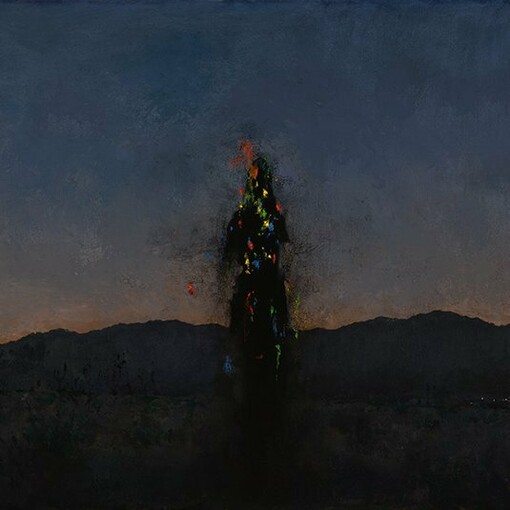 John Brosio, Candy Colored Clown (Death in the Morning) (detail), Oil on Canvas, 2023, 24 x 36. Courtesy of the artist and Arcadia Contemporary 