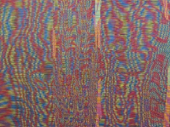 Julie Oppermann, m1203,(2012), acrylic on canvas, 72 x 96 inches