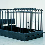 Mona Hatoum, Cage-à-deux, 2002. Courtesy of Museo Nivola