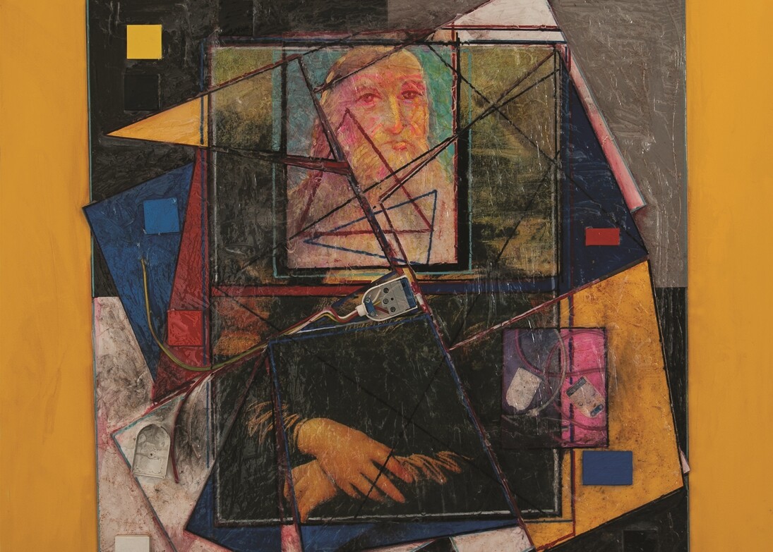 Giovanbattista Pastorelli, Senza Titolo, tecnica mista, 90x90 cm