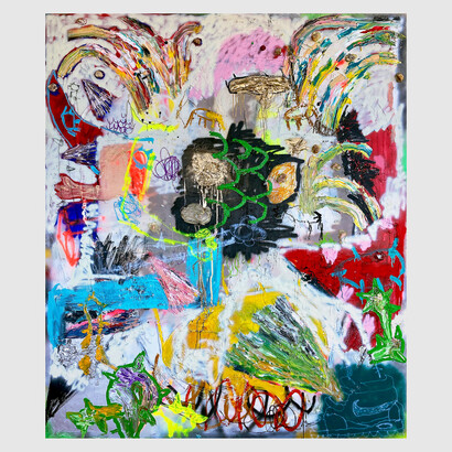 Untitled (La Bruja Averia no se Hace Vieja y es Amiga de Pabo), 2023. Courtesy of Allouche Gallery
